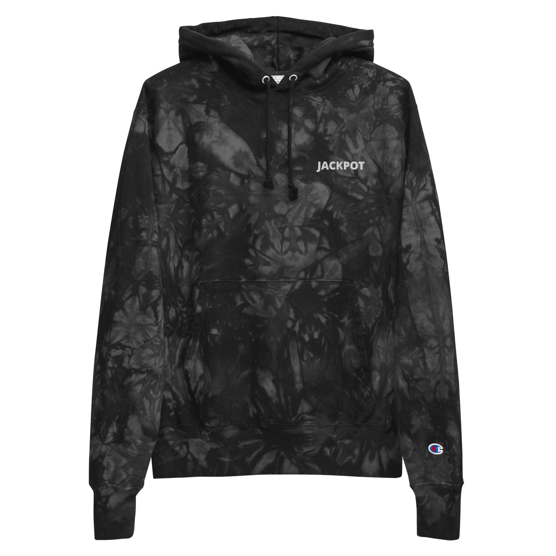 JACKPOT White Thread Tye Dye Hoodie | Champion®